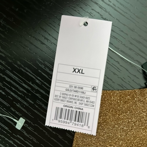 Beautiful gold glitter dress size XXL - Picture 4 of 6